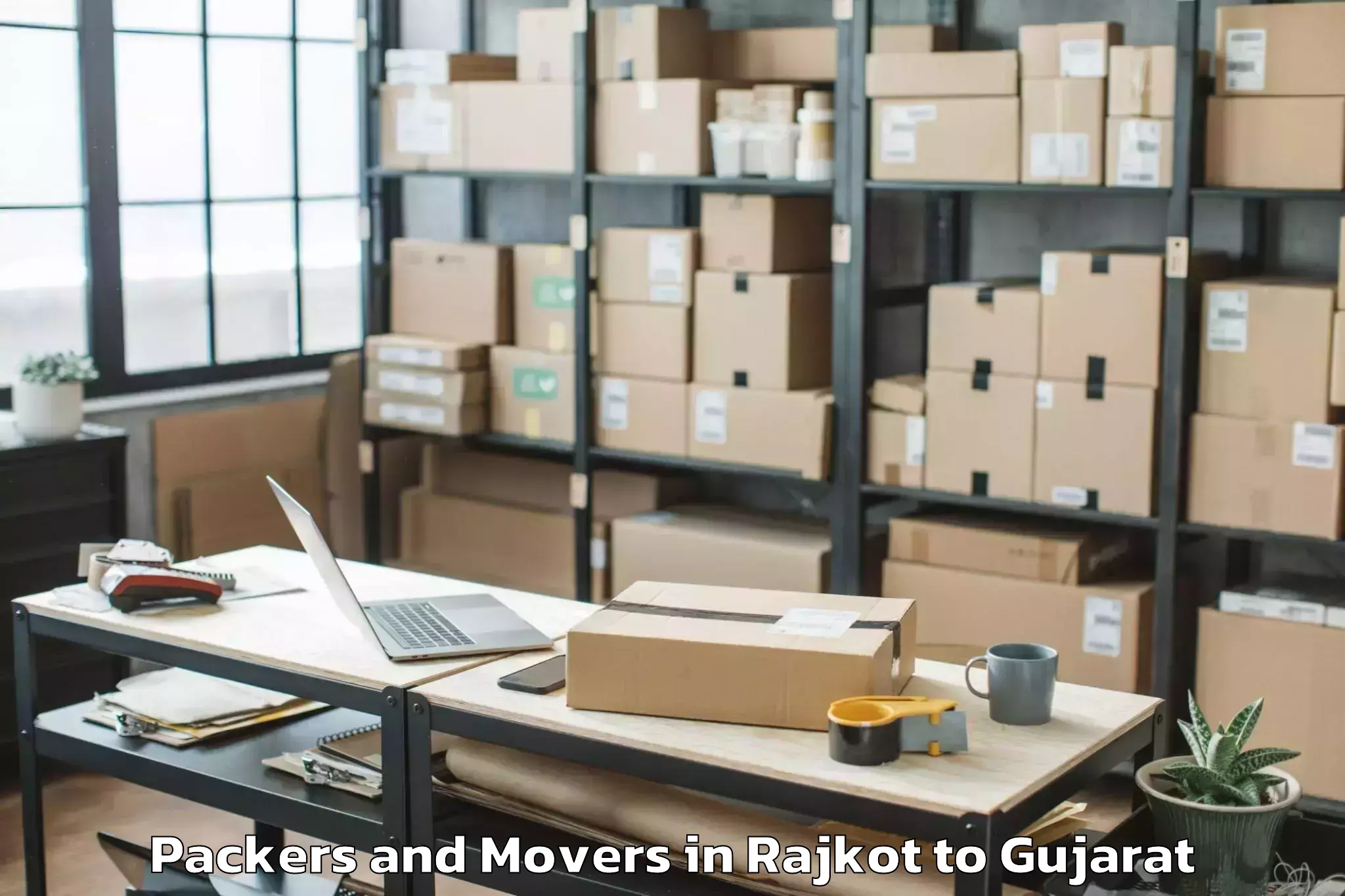 Reliable Rajkot to Garbada Packers And Movers